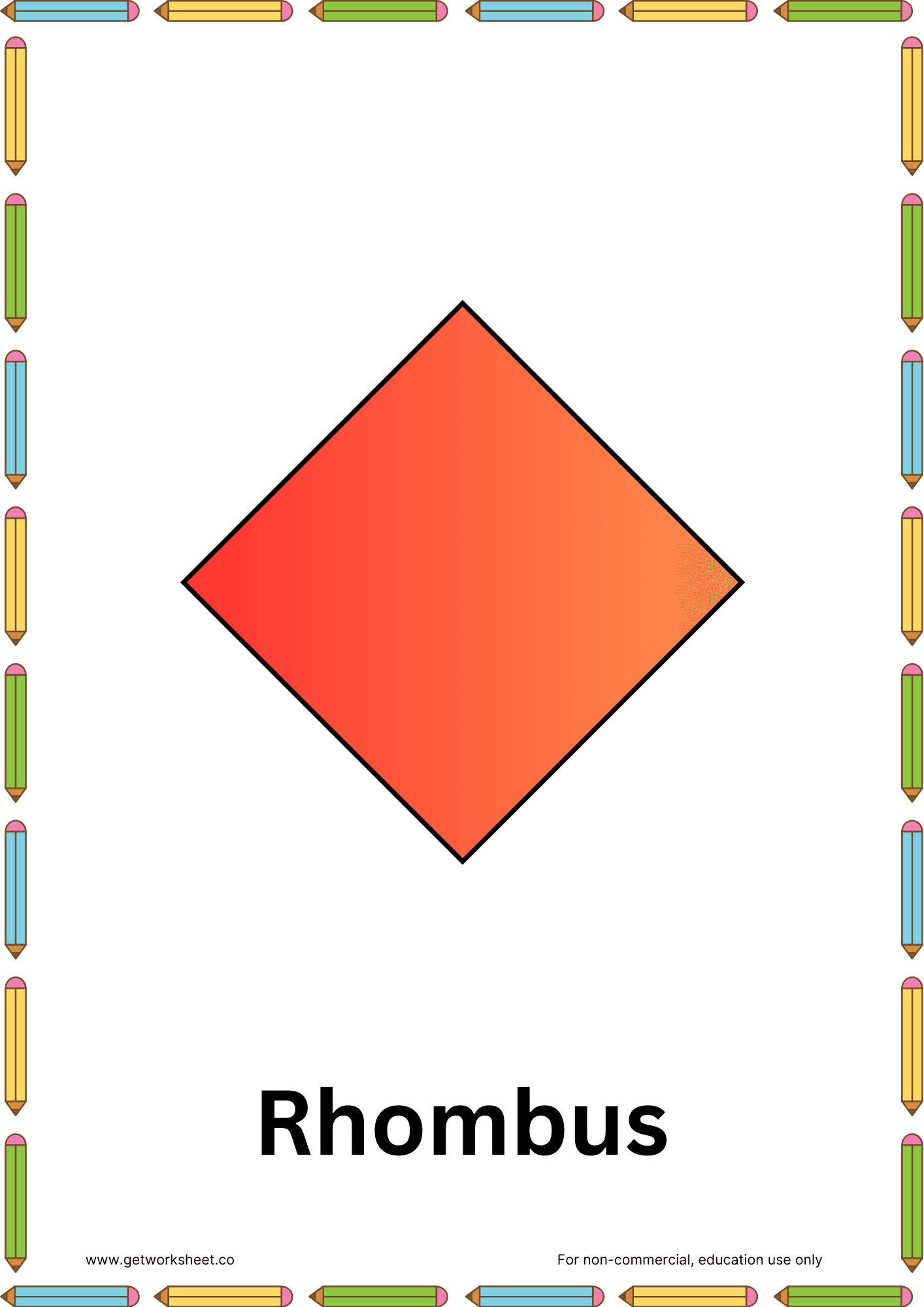 Free shapes flashcards