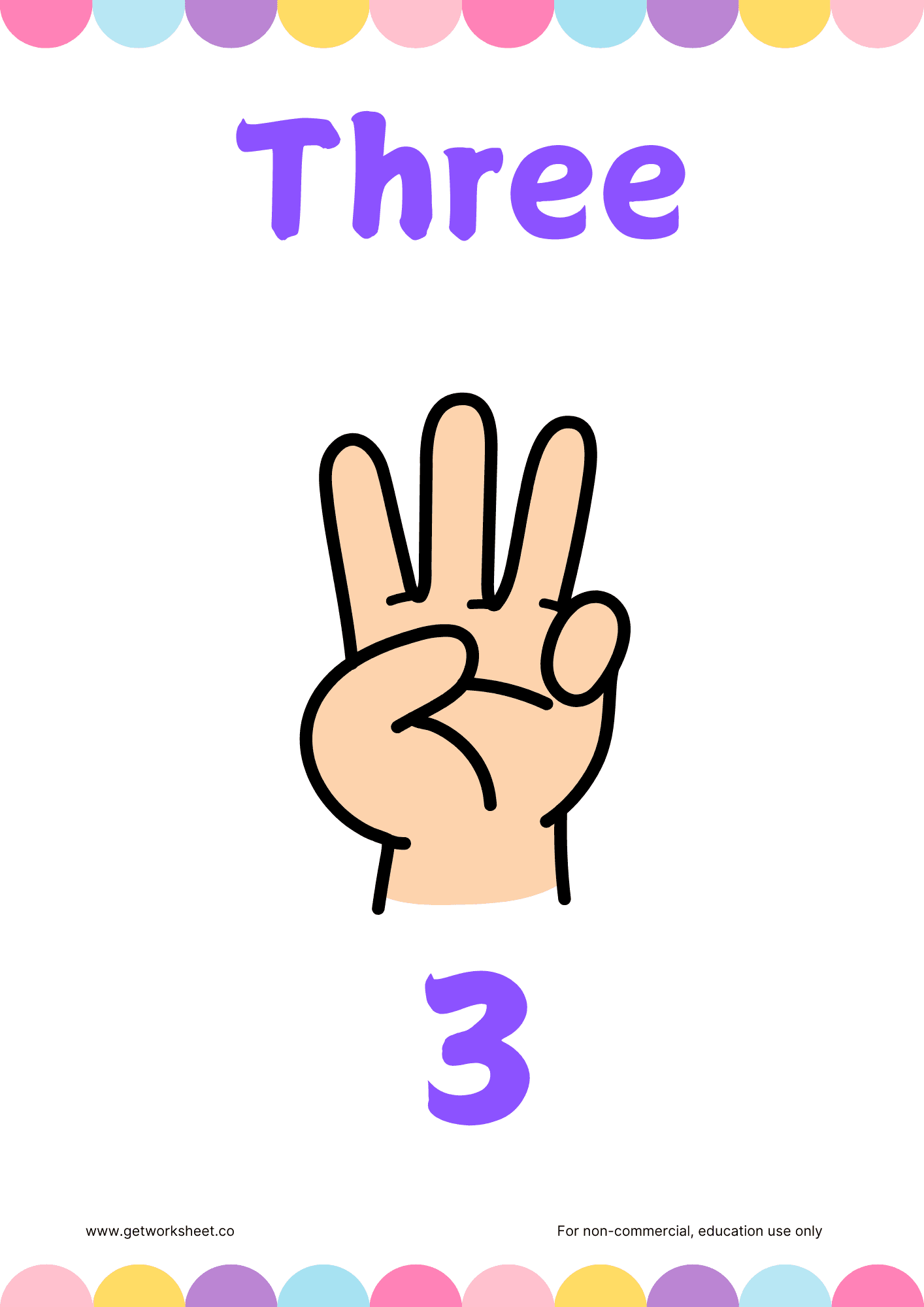 Number flashcards 3