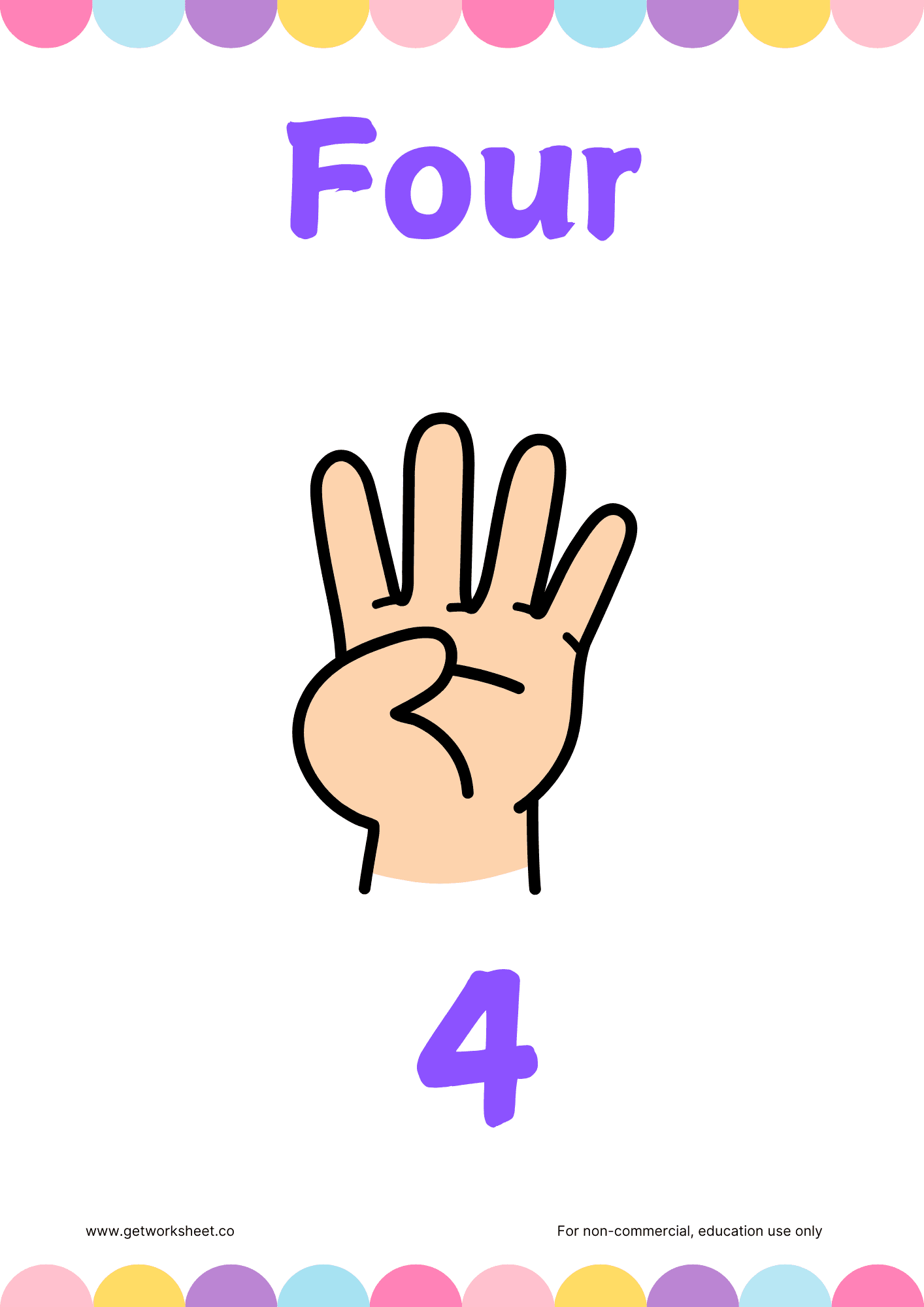 Number flashcards 4