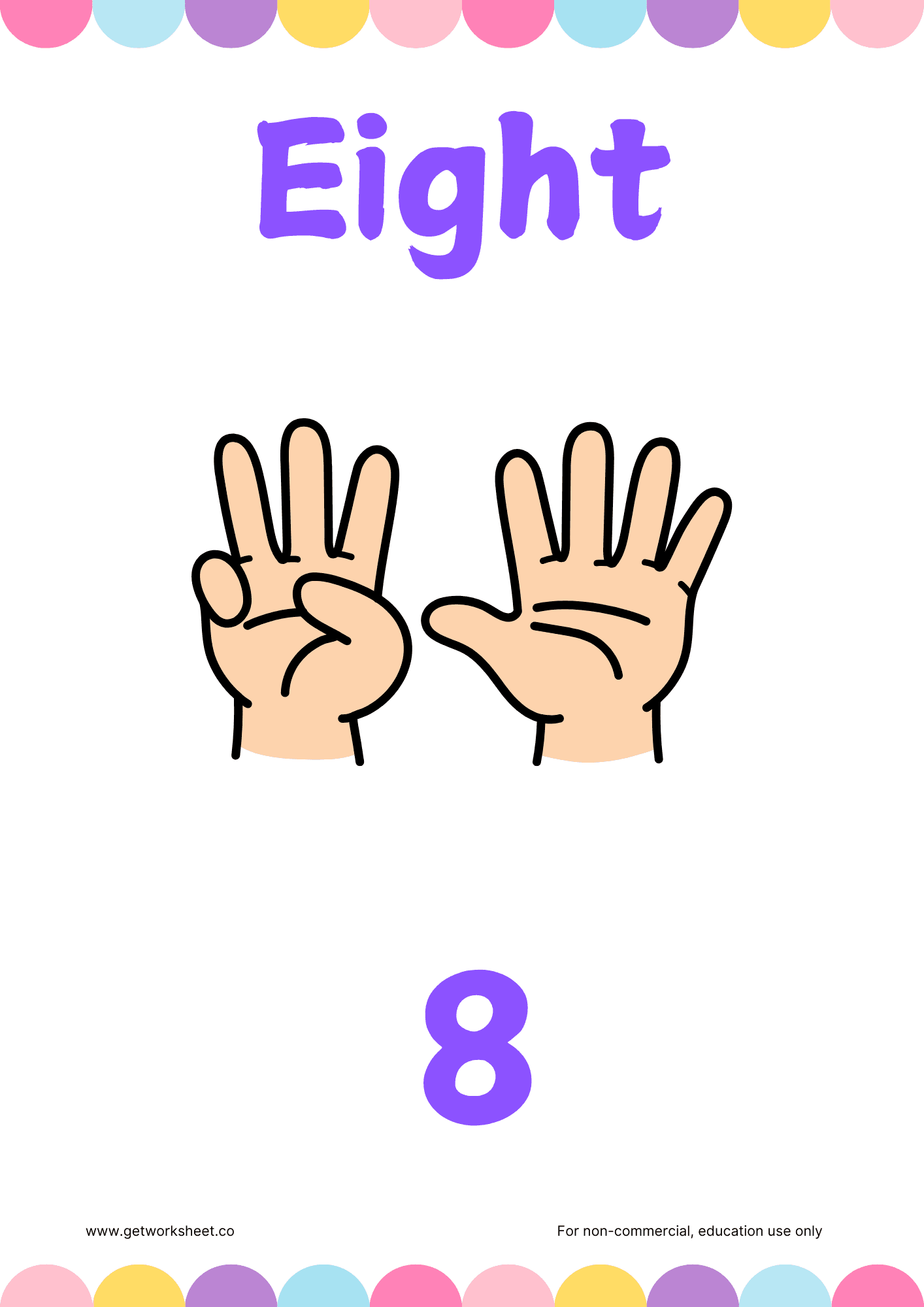 Number flashcards 8