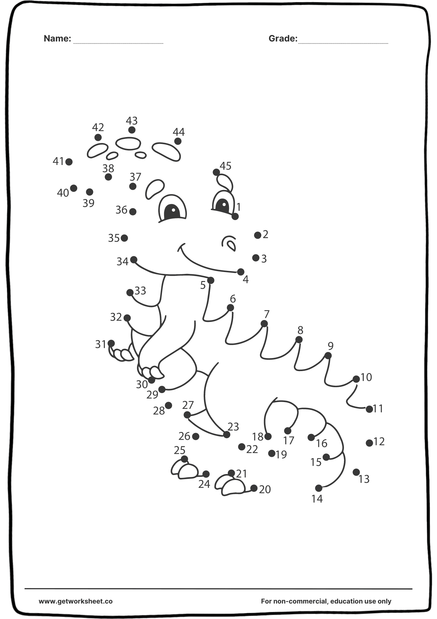 Connect the dots printable 8