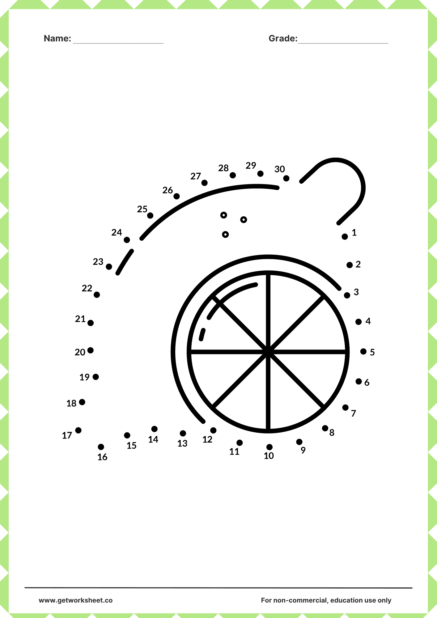Connect the dots printable 12