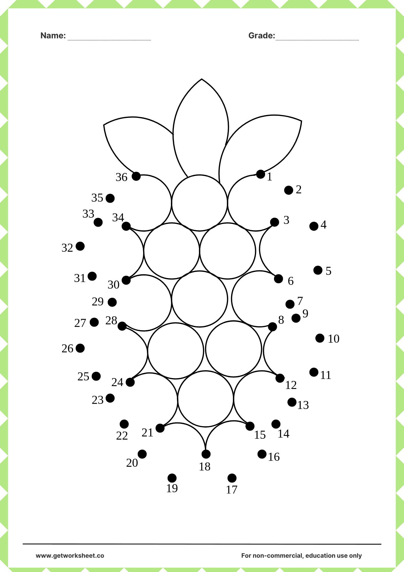 Connect the dots printable 19