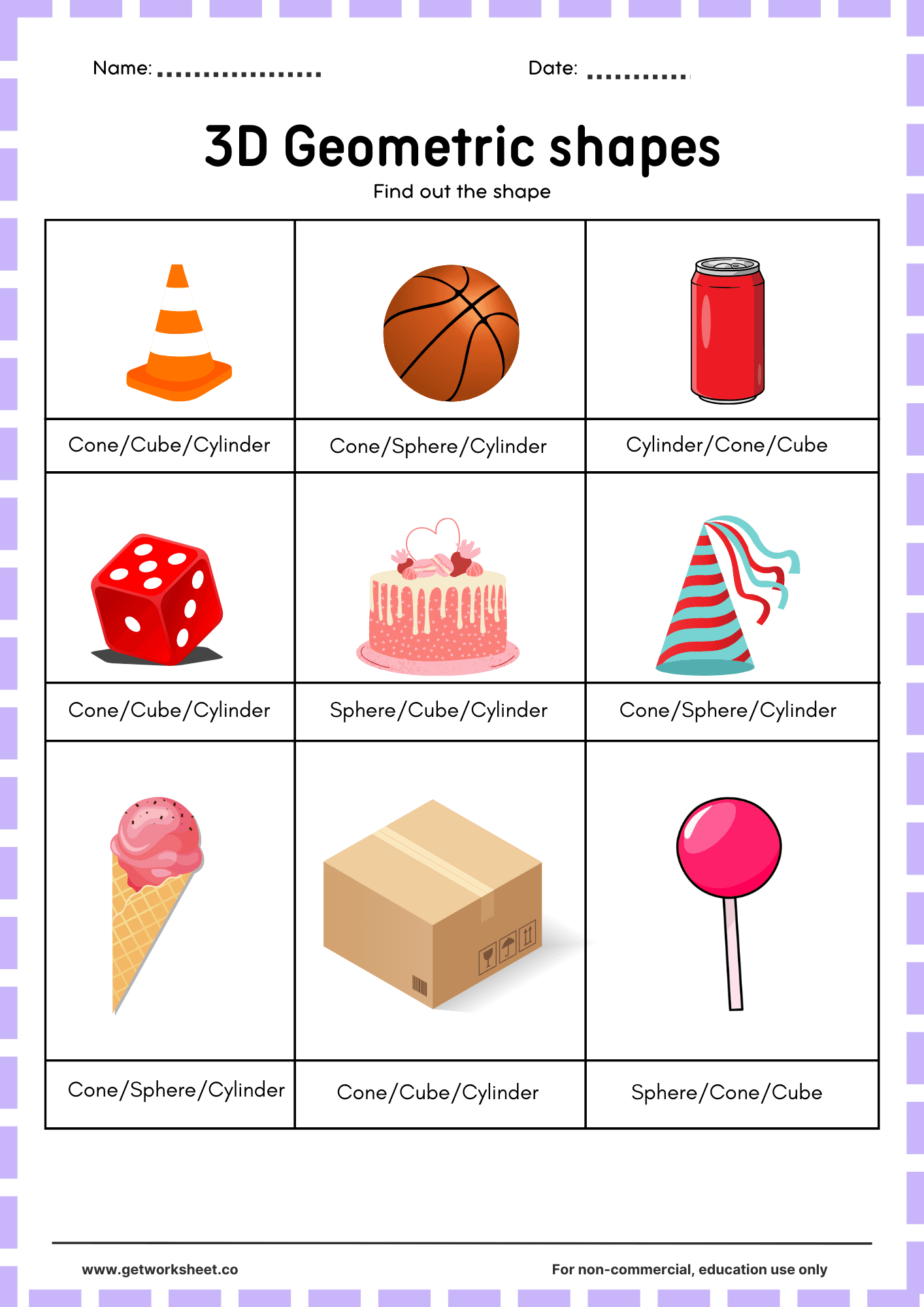 3d geometric shapes printable 3