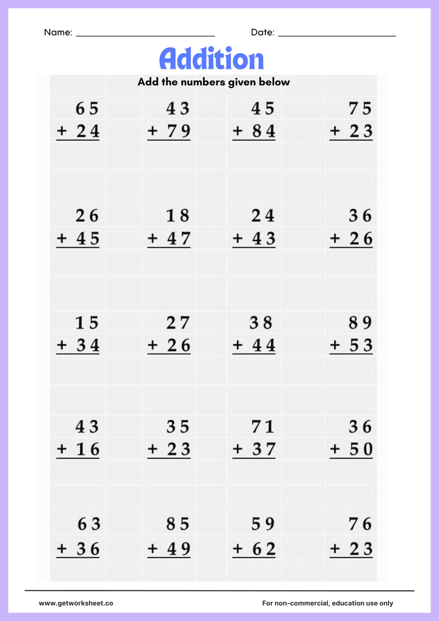 Doubles addition worksheet 4