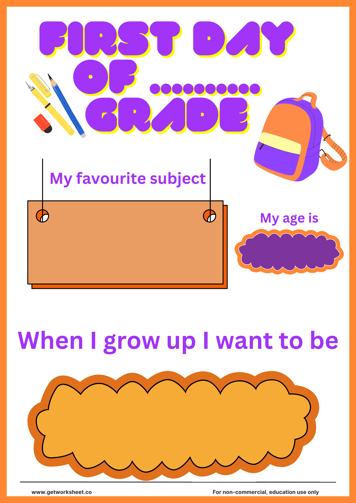 First day of school sign printable 2