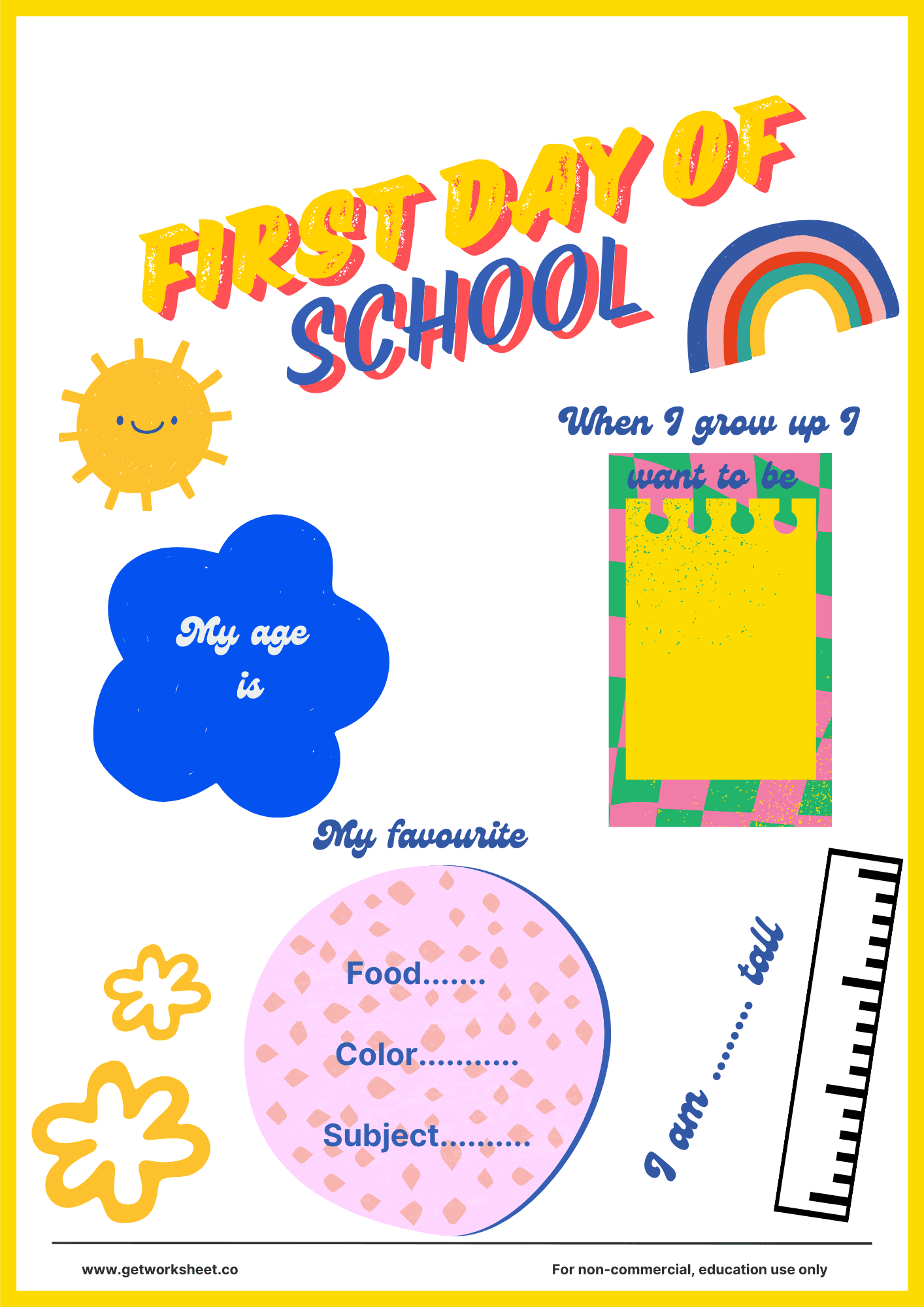 First day of school sign printable 4