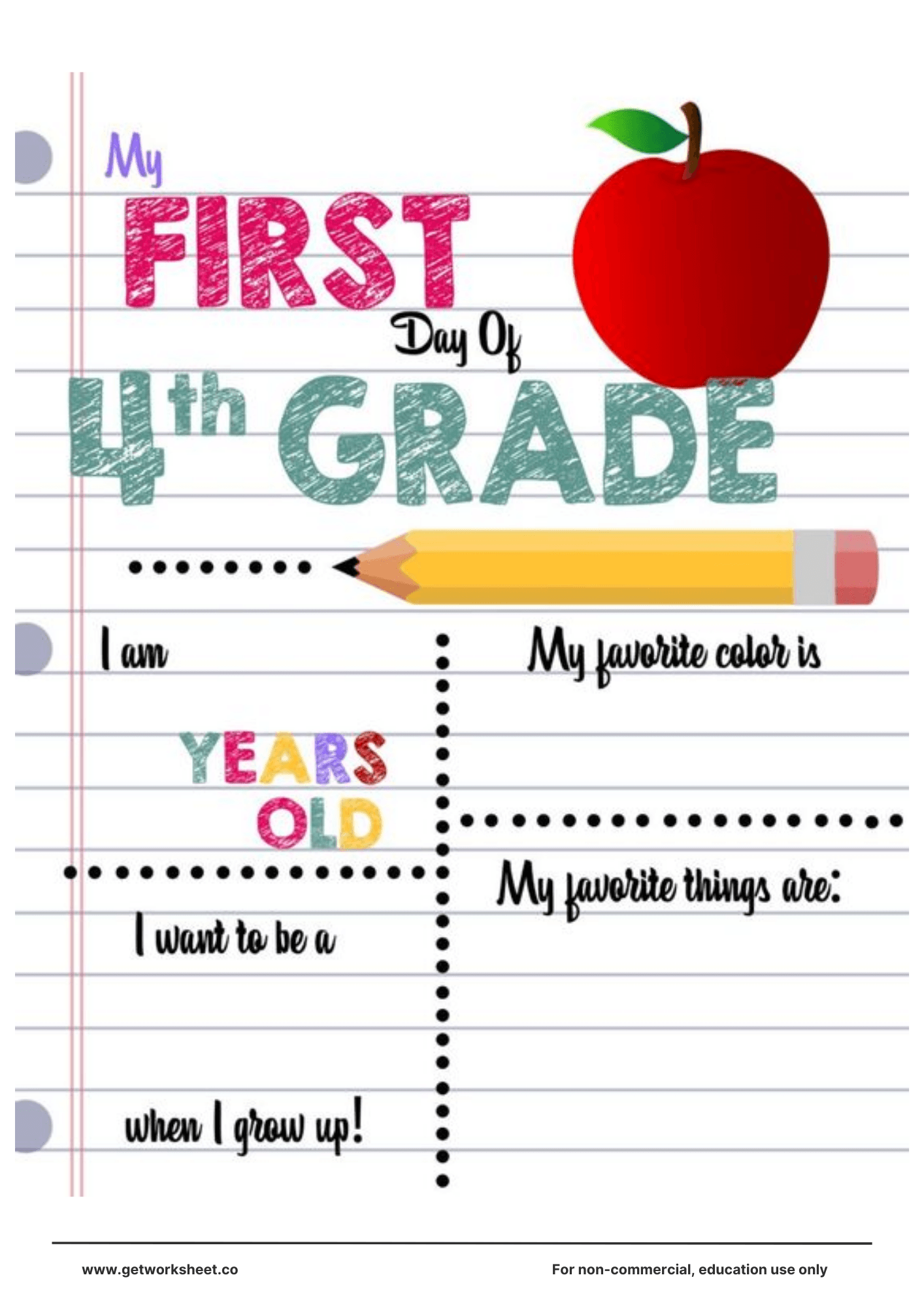 First day of school sign printable 5