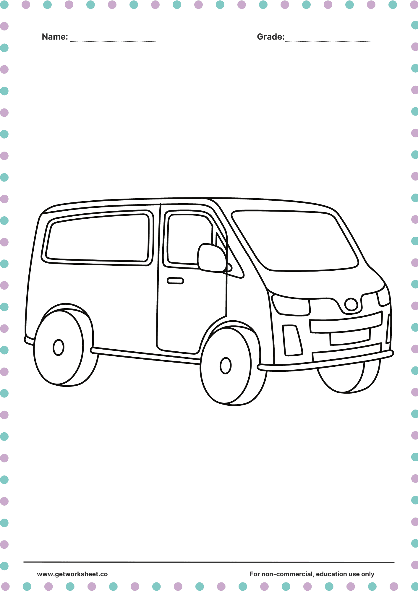 Vehicle coloring page 10